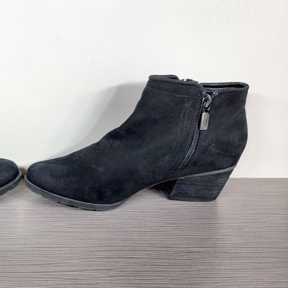 Blondo Valli Waterproof Bootie, Black Nubuck, Womens Size 8 M - Picture 9 of 13